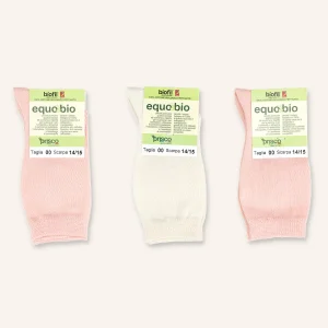 Calza Lunga Rasata in Cotone Biologico per Neonato | Confezione da 3 paia | Bio N3