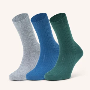 Calza Corta Bio & Green in Lyocell per Uomo | Tinta Unita | Confezione da 3 Paia | Botanic UC