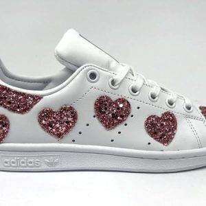 Adidas Stan Smith Cuori Pink Glitter