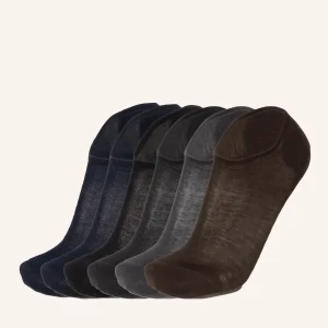 Calza Mini Sneaker in Filo di Scozia per Uomo | Tinta Unita | Confezione da 6 Paia | Chiffon Mini