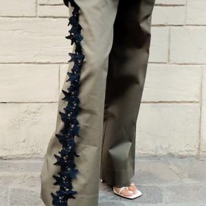 Pantalone Antibes – cotone e macramè