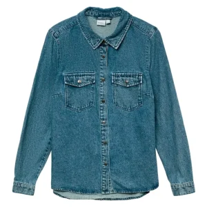 "VMJENNIE LS" CAMICIA IN MEDIUM DENIM