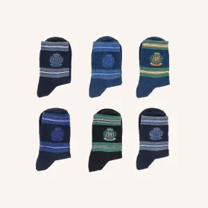 Calza Corta Fantasia per Bambino | Tinta Unita | Confezione da 6 Paia | Evan C BBO