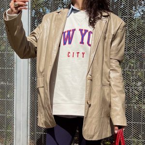 Giacca Ecopelle Over