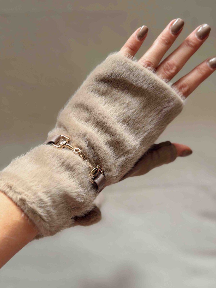 Guanti mezze dita – ecopelo - immagine 4