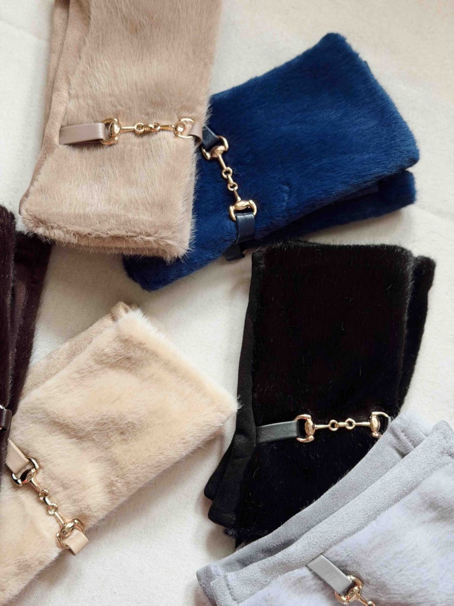 Guanti mezze dita – ecopelo - immagine 3