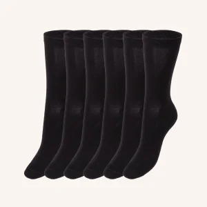 Calza Corta in Fibre Riciclate per Donna | Tinta Unita | Confezione da 6 paia | Ocean DC