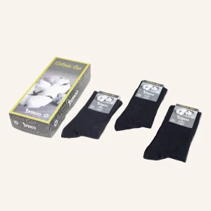 Calza Lunga in Cotone Organico per Uomo | Tinta Unita | Confezione da 6 paia | Organic UL