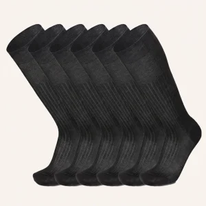 Calza Lunga a costa Doppia Resistenza in Filo di Scozia per Uomo | Tinta Unita | Confezione da 6 Paia | Principe Costa Lungo 7L