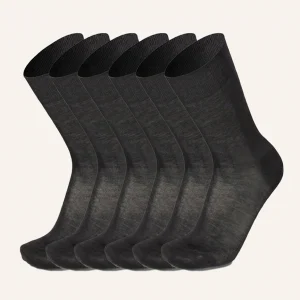 Calza Corta Rasata in 100% Filo di Scozia doppia resistenza per Uomo | Tinta Unita | Confezione da 6 Paia | Principe Rc