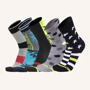 Calza Corta in Cotone per Uomo |  Fantasia | Confezione da 5 Paia | Urban Socks PRS 04