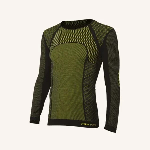 Maglia Running a Girocollo a Manica Lunga per Uomo | Tecnologia Seamless | Confezione Singola | PRS PRO 16