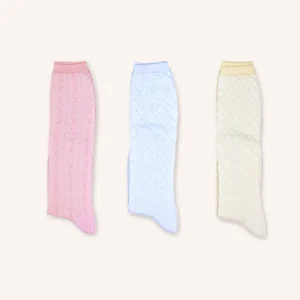 Calza Lunga in Cotone per Bambino | Tinta Unita | Confezione da 3 Paia | Tricot