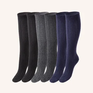 Calza Lunga in Lana per Donna | Tinta Unita | Confezione da 6 paia | Woolife DL