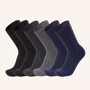 Calza Corta in Lana per Uomo | Tinta Unita | Confezione da 6 paia | Woolife UC